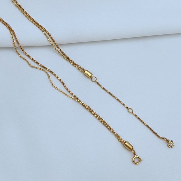 Tory Burch Gold Rabbit Pendant Necklace with Pearl - Picture 5 of 6